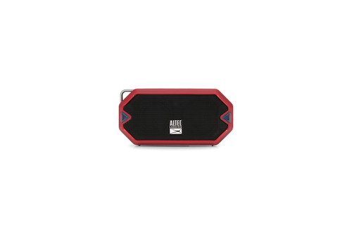 Altec Lansing HydraMini Wireless Bluetooth Speaker, IP67 Waterproof USB C Rechargeable Battery with 6 Hours Playtime, Compact, Shockproof, Snowproof, Everything Proof (True Red)