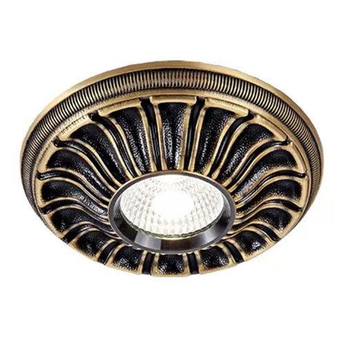 FAZRPIP LED Downlight,Baffle Trim, Ultra-Thin Round All Copper Panel Light,Cutting Size: 75-110mm,Eyeball Retrofit Recessed Ceiling Light,Simple Retrofit Installation -No Flicker