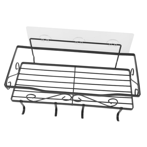 Cabilock Shelf Wall Mounted Shelves Metal Wall Shelves Sink Storage Rack Shower Holder for Wall Kitchen Spices Rack Razor Shower Holder Wall Mounted Basket Shower Organizer Holder