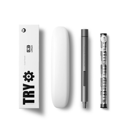 wowstick Precision Screwdriver Kits 1F+ TRY 20 Bits Electric Screwdriver Sets 1F Pro TRY Lithium Precision Screwdriver Type C Rechargeable Portable Magnetic Repair Tool Kit & LED Lights for PC Phone