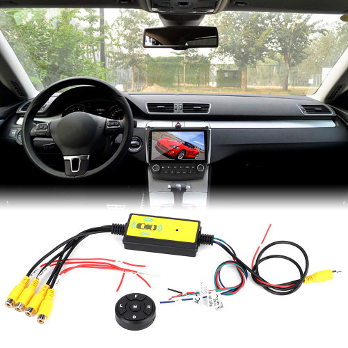 Audio/Video Converter, ABS Intelligent Car Video Switcher Converter 4 Input 1 Output Switch Video System Auto Parts