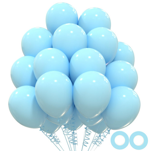 110pcs Light Blue Balloons, 12inch Blue Latex Party Balloons, Helium Quality for Birthday Baby Shower Wedding Anniversary Party Decorations(With 2 Blue Balloons) 110pcs Light Blue Balloons, 12inch Blue Latex Party Balloons, Helium Quality for Birthday Baby Shower Wedding Anniversary Party Decorations(With 2 Blue Balloons)