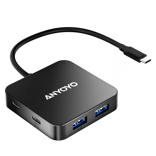 6 Ports USB Hub 3.0, USB C/A Hub with 3 USB-A 3.0, 2 USB-C 3.0 and 1 USB-C Power Delivery Port, USB Hub for Laptop PC, USB Hub with Multi Usb Port, USB C Hub Multiport Adapter for Printer, Flash Drive