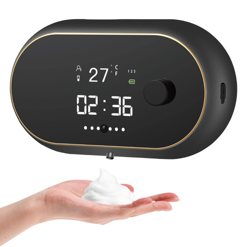 Automatic Smart Electric Wall Auto Soap Dispenser Foaming Hand Free Wall Mount Foam Rechargeable Touchless Dish Soap Dispenser for Bathroom, Kitchen, Commercia