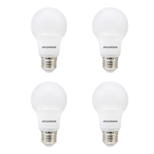 LEDVANCE SYLVANIA LightSHIELD A19 Germicidal LED Light Bulb, 8.5W=60W, 10 yr, Non-Dimmable, 800 lm, 5000K, Daylight - 4 Pack (41068)