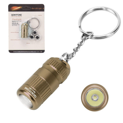 QONYFONE Small Flashlights Powerful, Keychain Mini Flashlights for Emergencies, Waterproof Pocket Flashlights High Lumens Bright Small LED Flashlight for Kids