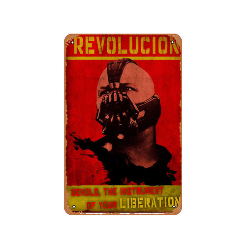 Vintage Tin Sign Che Bane Revolution Illustration Musical Bar Pub Cafe Wall Kitchen Bathroo Poster Karaoke Retro Decor Art 8x12 inch Film and Television Metal Tin Sign.
