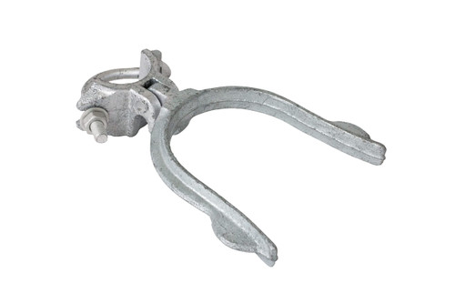 FLO Sales Chain Link Fence Gate Fork Latch - 1-5/8" Gate Frame x 4" Gate Post - Chain Link Fence Parts, Gate Latches for Metal Gates, Gate Hardware, Gate Locks for Outdoor Fences, Fence Gate Latch