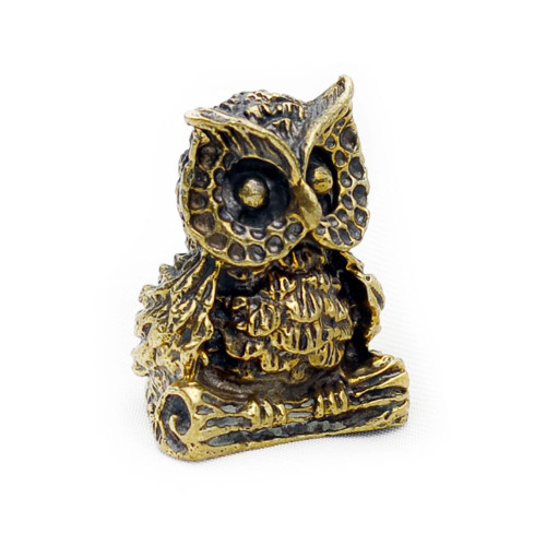 Vietguild Owl Bronze Figurine Statue Amulet