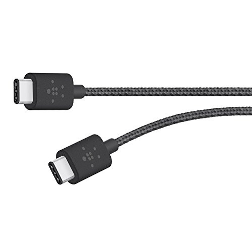 Belkin USB-IF Certified MIXIT 6-Foot Metallic USB-C to USB-C (USB Type C) Charge Cable (Black)