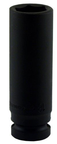 OEMTOOLS 6518M 1/2-Inch Drive 18mm Impact Deep Metric Socket