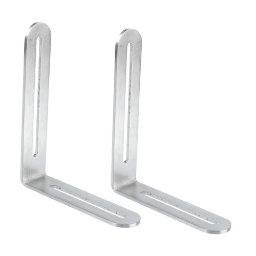 DOITOOL 2pcs L-Shaped Corner Code Hanging Shelves for Wall Metal Corner Brackets Wall Bracket Right Angle Corner Bracket Metal Shelf Brackets Wall Hanging Shelf Brackets Corner Brace Joint