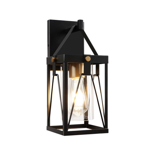 PTRWOROA Outdoor Wall Lantern, Exterior Waterproof Wall Light Fixture, Black Wall Mount Sconce with E26 Socket & Clear Glass Shade for Porch, Patio and Garage(Bulb Not Included) PTRWOROA Outdoor Wall Lantern, Exterior Waterproof Wall Light Fixture, Black Wall Mount Sconce with E26 Socket & Clear Glass Shade for Porch, Patio and Garage(Bulb Not Included)