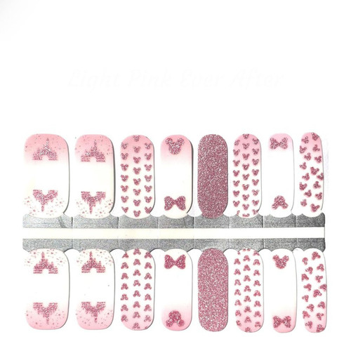 Nail Stickers Cute, Beautiful Light Pink Ever After Nail Wraps, Gifts Nail Art Decals, Nail Wraps