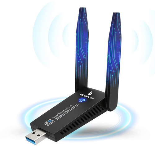 WiFi Adapter,WiFi Adapter for Desktop PC,WiFi 5G Antenna,1300Mbps Dual 5Dbi Antennas,Support 2.4G & 5G(400Mbps/867Mbps) Network,802.11AC Compliant,USB 3.0,Support Win10/8/7/XP, Mac OS/10.9-10.15 WiFi Adapter,WiFi Adapter for Desktop PC,WiFi 5G Antenna,1300Mbps Dual 5Dbi Antennas,Support 2.4G & 5G(400Mbps/867Mbps) Network,802.11AC Compliant,USB 3.0,Support Win10/8/7/XP, Mac OS/10.9-10.15