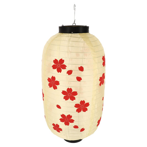 Kichvoe Outdoor Decor Japanese Style Lantern Chinese Paper Lanterns Asian Lantern Lamps Hanging Sushi Bar Lantern Traditional Silk Lantern for Home Restaurant Sushi Ramen Yellow Japanese Decor