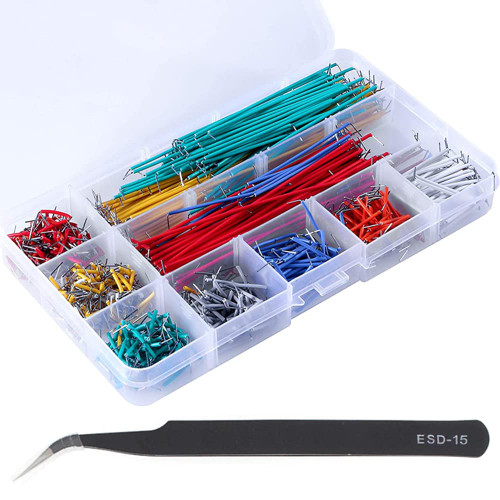 Molence 14 Vaules 840PCS Breadboard Jumper Wires Kit 2-125mm Solderless Flexible Breadboard Connecting Line Cables for Breadboard Prototyping Arduino