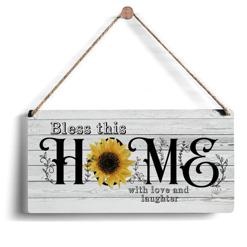 IAXIC Sunflower Decor Inspirational Wall Art for Family Farmhouse Wall Hanging Decor for Home Hallway Kitchen Living Room Rustic Wood Sign for Front Door Entryway Bedroom Office Housewarming Gifts IAXIC Sunflower Decor Inspirational Wall Art for Family Farmhouse Wall Hanging Decor for Home Hallway Kitchen Living Room Rustic Wood Sign for Front Door Entryway Bedroom Office Housewarming Gifts