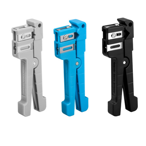 FYBOPTWU - Coaxial Cable Stripping Cutter Tool Coaxial Cable Stripper Fiber Optic Jacket Stripper Cable Cutter Crimper, 3pcs