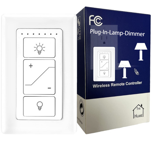 Plug in Lamp Dimmer (Plug in Lamp Dimmer) Digital Dimmer Light Switch for Dimmable LED/CFL Lights and Incandescent/Halogen, White ***No Remote