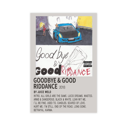 KANCH Wrld Poster Goodbye & Good Riddance Album Cover Posters Canvas Poster Wall Art Decor Print Picture Paintings for Living Room Bedroom Decoration Unframe:16x24inch(40x60cm)