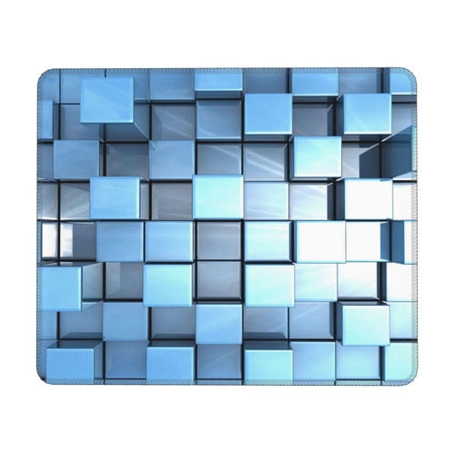 Mouse Pad Geometric Pattern Mouse Pads for Wireless Mouse Personalized Custom Mouse Mat with Stitched Edges Non-Slip Rubber Base Computer Mouse Pad for Office Laptop