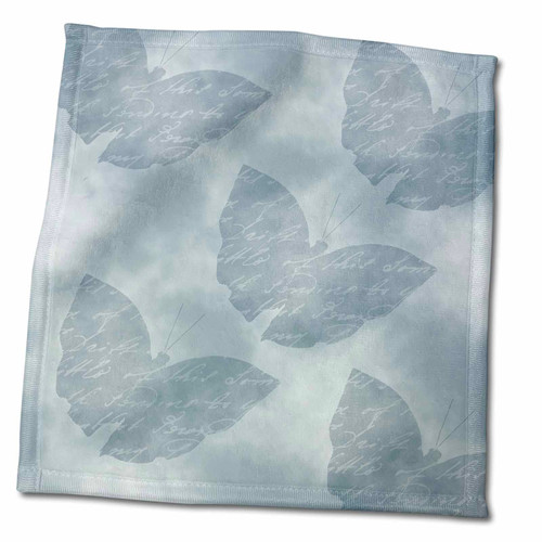 3dRose PS Animals - Blue Butterflies in The Sky - Towels (twl-183222-3)