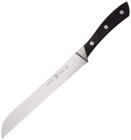 HENCKELS Aviara Bread Knife, 8", Black/Stainless