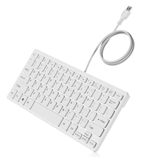 SGIN Wired Keyboard, Wired Computer Keyboard for Laptops, Plug & Play USB Keyboard, USB Keyboard for Chromebook