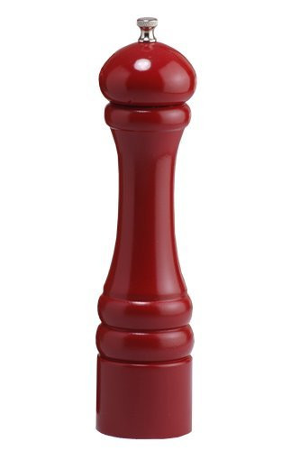 Chef Specialties 10" Imperial Pepper Mill, Candy Apple Red