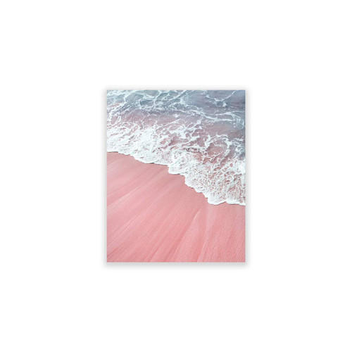 Humble Chic Pink Sand Beach Waves, 8x10 Vertical Wall Art Prints - Unframed HD Printed Beach Picture Poster Decorations for Home Decor Living Dining Bedroom Bathroom College Dorm Room