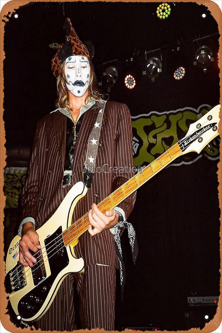 The garden band Poster Retro Metal Tin Vintage Sign 12 X 8 Inch Home Bar Man Cave Wall Decor