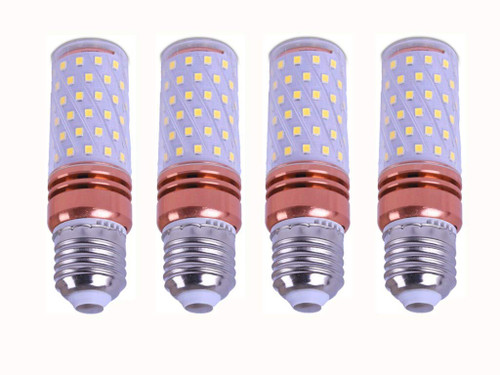 E27 LED Corn Bulbs 15W LED Candle Bulbs 15W LED Candelabra Light Bulbs,120W Incandescent Bulbs Equivalent,Warm White 3000K,E26 Base,Non-Dimmable, Pack of 4