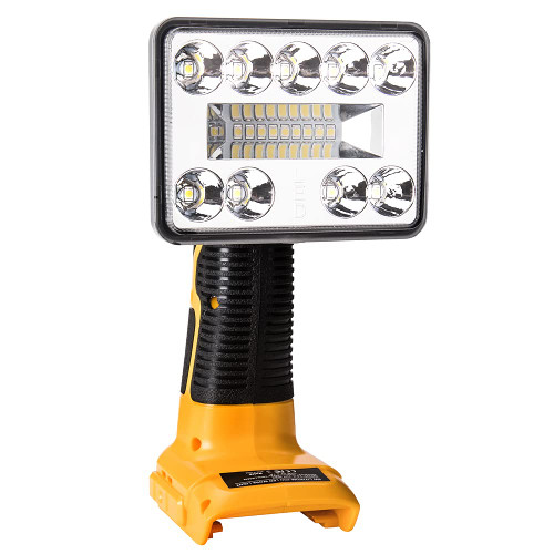 Flashlight for Dewalt 20v Tools For Dewalt Light, WaxPar 9W 1000LM Jobsite Light Cordless LED Work Light Powered by DeWalt 20V MAX Li-Ion Battery with USB Port & 110 Degree Pivoting Zinc Alloy Head