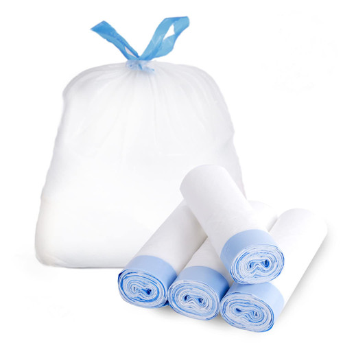 VASULER 4 Gallon Trash Bags,Garbage Bags Tall Strong Super-Thickened Drawstring Solid Trash Bags,Garbage Bags for Kitchen,Bathroom, Bedroom, Home, Office, Trash Cans (4 Gallon 40 Count ULTRA STRONG)