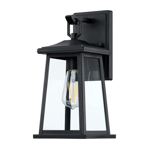 Outdoor Wall Lantern, Waterproof Exterior Wall Sconce Light Fixture, Anti-Rust Wall Mount Light with Clear Glass, Matte Black E26 Socket Wall Lamp for Outside Porch, Patio, House, Garage, Front Door Outdoor Wall Lantern, Waterproof Exterior Wall Sconce Light Fixture, Anti-Rust Wall Mount Light with Clear Glass, Matte Black E26 Socket Wall Lamp for Outside Porch, Patio, House, Garage, Front Door