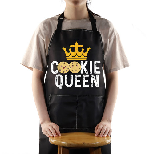 BWWKTOP Cookie Baking Apron With Pockets Cookie Queen Apron Cookie Baking Crew Apron Cookie Crew Gifts (Cookie Queen) BWWKTOP Cookie Baking Apron With Pockets Cookie Queen Apron Cookie Baking Crew Apron Cookie Crew Gifts (Cookie Queen)