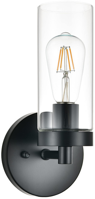Matte Black Wall Sconces 1-Light, Bathroom Vanity Light Fixtures Over Mirror, Indoor Sconces Vanity Wall Light with Clear Glass Shade for Bedroom Living Room Hallway Bathroom Vanity Matte Black Wall Sconces 1-Light, Bathroom Vanity Light Fixtures Over Mirror, Indoor Sconces Vanity Wall Light with Clear Glass Shade for Bedroom Living Room Hallway Bathroom Vanity