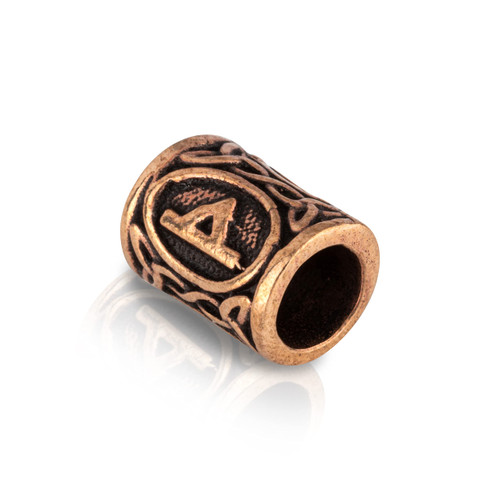 NKlaus Bronze Beard Bead Rune Thurisaz Thorn Germanic Celtic Viking Gothic 3160