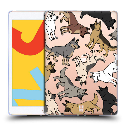 Head Case Designs German Shepherd Dog Breed Patterns Soft Gel Case Compatible with Apple iPad 10.2 2019/2020/2021