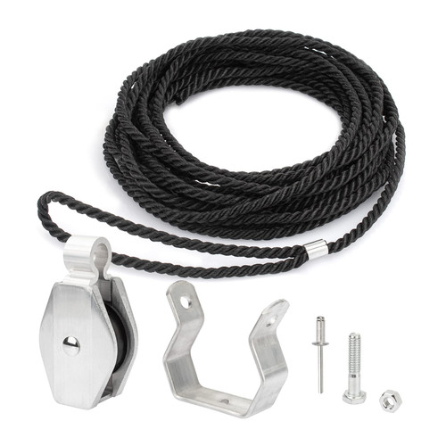 Extension Ladder Rope & Pulley Kit Compatible with Werner Aluminum Extension Ladder & Fiberglass Extension Ladders, Includes 31-12 Pulley & AC30-2 Rope Extension Ladder Rope & Pulley Kit Compatible with Werner Aluminum Extension Ladder & Fiberglass Extension Ladders, Includes 31-12 Pulley & AC30-2 Rope