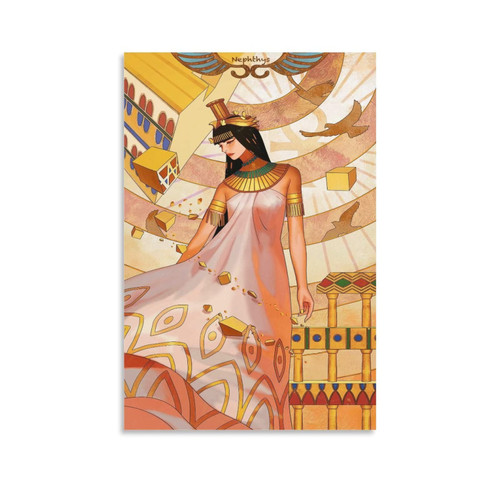 Canvas Painting Wall Art Egyptian Goddess Poster Bedroom Aesthetic Poster Wall Art Painting Canvas W Canvas Painting Wall Art Poster for Bedroom Living Room Decor 20x30inch(50x75cm) Unframe-style
