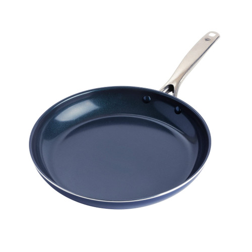 Blue Diamond Cookware Diamond Infused Ceramic Nonstick 11" Frying Pan Skillet, Induction, PFAS-Free, Dishwasher Safe, Oven Safe, Blue