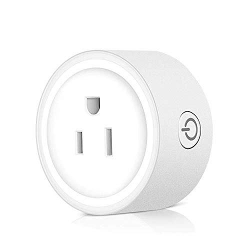 Smart Plug WiFi Mini,Remote Outlet Timer Switches Compatible with Alexa Echo and Google Home, No Hub Required, WiFi Remote Control your Home Devices at Anytime Or Anywhere Timing Function (1 Pack)