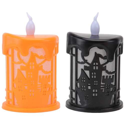 PartyKindom Halloween LED Lamps Candle Shaped Lights Festival Decorative Night Lamps Halloween for Halloween Party