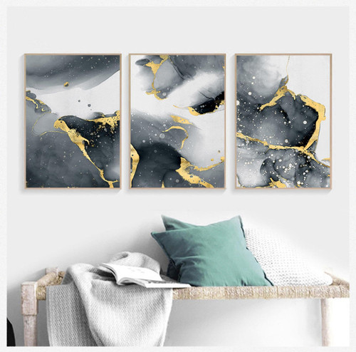Nordic Canvas Print Wall Picture for Living Room Home Cuadros Decor Modern Abstract Golden Black Marble Poster Wall Art 60x80cm3pcs Frameless Nordic Canvas Print Wall Picture for Living Room Home Cuadros Decor Modern Abstract Golden Black Marble Poster Wall Art 60x80cm3pcs Frameless
