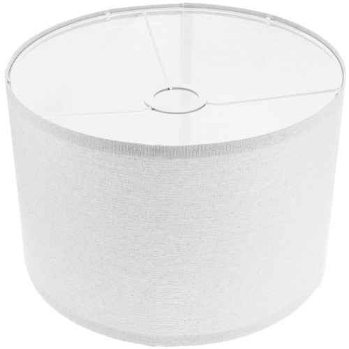 minkissy Cloth Drum Lampshade Hanging Lampshade Replacement Drum Lampshade Replacement E27 Base for Chandelier Table Lamp White