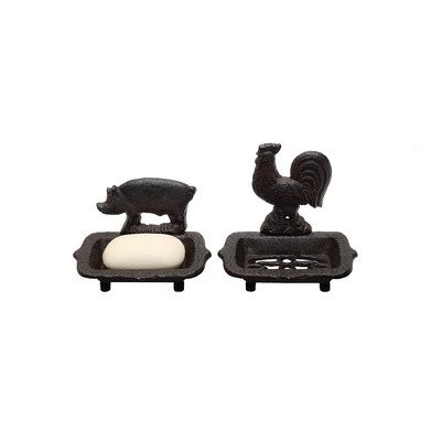 Cast Iron Soap Dish/Holder (Set of 2)