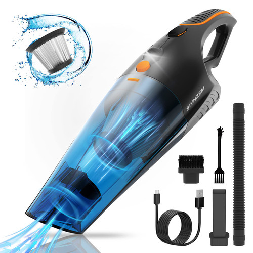 SIYNZEM Handheld Vacuum Cordless Upgrade 10000PA, Hand Vacuum with LED Light, Rechargeable Car Vacuum Cordless, Hand Held Vacuum Cleaner, Mini Vacuum for Pets Hair, Home, Car Cleaning SIYNZEM Handheld Vacuum Cordless Upgrade 10000PA, Hand Vacuum with LED Light, Rechargeable Car Vacuum Cordless, Hand Held Vacuum Cleaner, Mini Vacuum for Pets Hair, Home, Car Cleaning