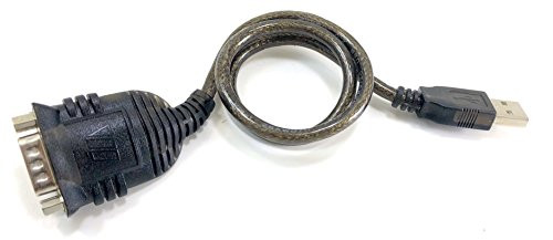Micro Connectors, Inc. Plug and Play USB to Serial DB9 Adapter for Windows 10 / Win 8/ 7/ XP/ Vista (E07-160)